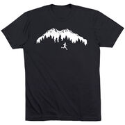 Running Short Sleeve T-Shirt - Trail Runner in the Mountains (Male)