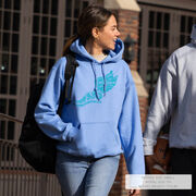 Cross Country Hooded Sweatshirt - Winged Foot Inspirational Words
