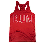 Women's Racerback Performance Tank Top - Run Lines