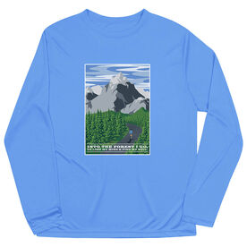 Men's Running Long Sleeve Performance Tee - Into the Forest