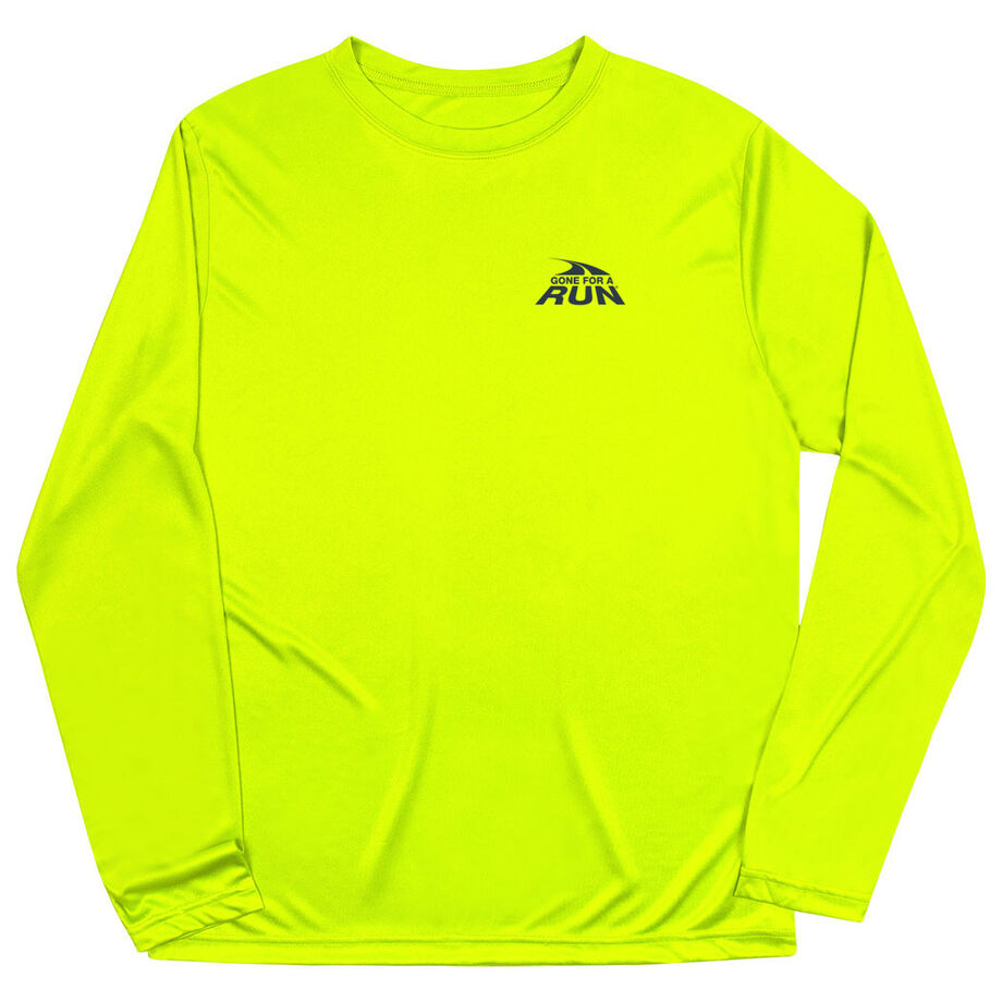 Men's Running Long Sleeve Performance Tee - Gone For a Run® Logo - Mini