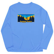 Men's Running Long Sleeve Performance Tee - Happy Hour Runner