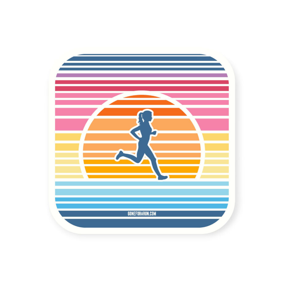 Running Sticker - Sunset Runner