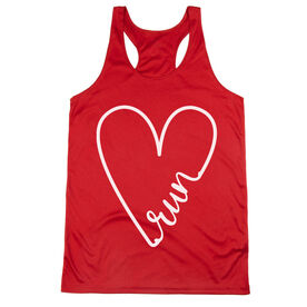 Women's Racerback Performance Tank Top - Run With Love