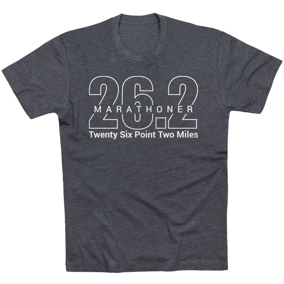 Running Short Sleeve T-Shirt - Marathoner 26.2 Miles