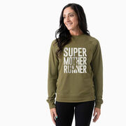 Running Raglan Crew Neck Pullover - Super Mother Runner