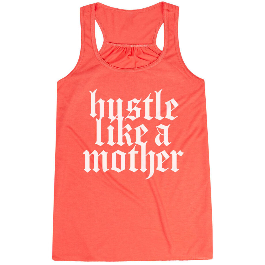 Flowy Racerback Tank Top - Hustle Like a Mother
