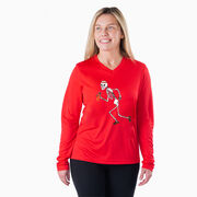 Women's Long Sleeve Tech Tee - Never Stop Running