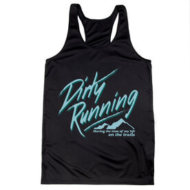 Women's Racerback Performance Tank Top - Dirty Running