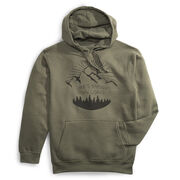 Statement Fleece Hoodie -  Life's Short Run Long (Mountains)