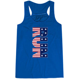 Flowy Racerback Tank Top - Patriotic Run