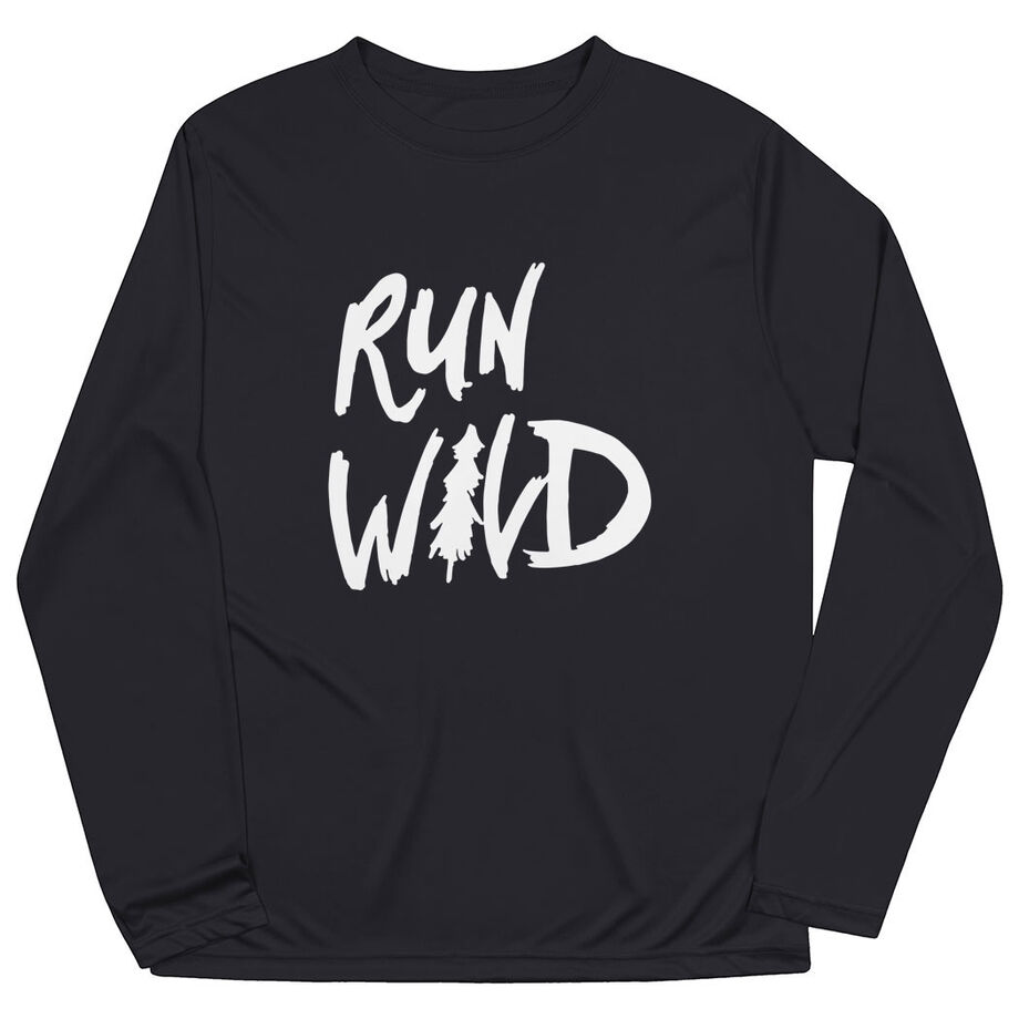 Men's Running Long Sleeve Tech Tee - Run Wild Sketch