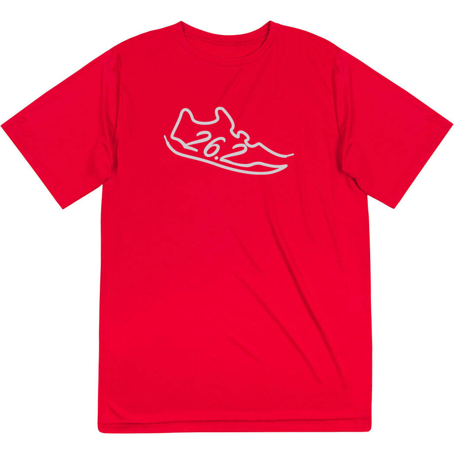 Men's Running Short Sleeve Performance Tee - 26.2 Run Shoe