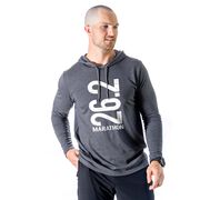 Running Lightweight Hoodie - 26.2 Marathon Vertical