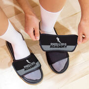 Track & Field Repwell&reg; Slide Sandals - Team Name Colorblock