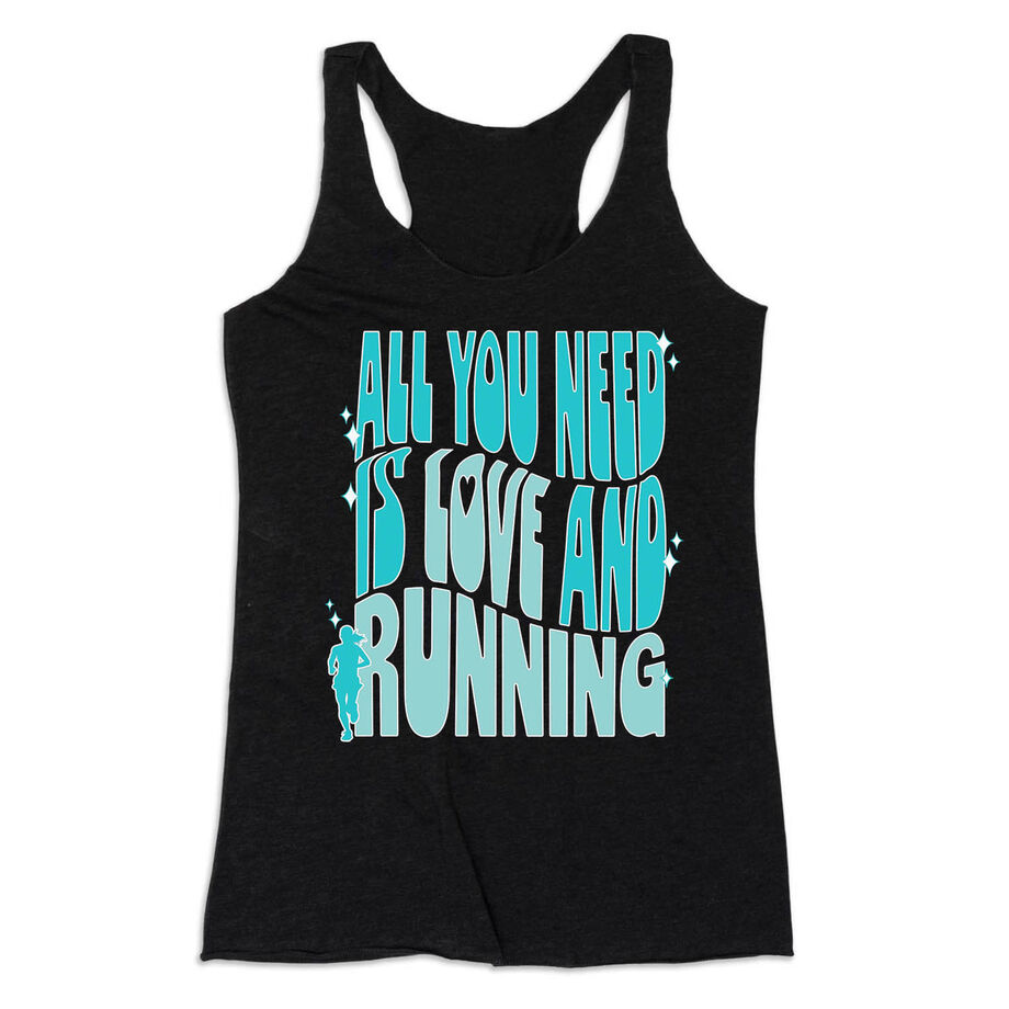 Women's Everyday Tank Top - All You Need is Love and Running