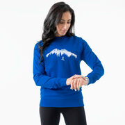 Running Raglan Crew Neck Pullover - Trail Runner in the Mountains