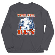 Men's Running Long Sleeve Performance Tee - Yeti, Set, Run