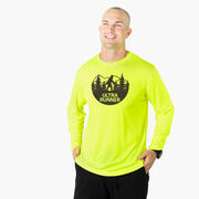 Men's Running Long Sleeve Performance Tee - Ultra Runner Bigfoot