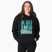 Statement Fleece Hoodie - All You Need is Love and Running