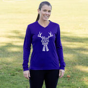 Women's Long Sleeve Tech Tee - Run Deer