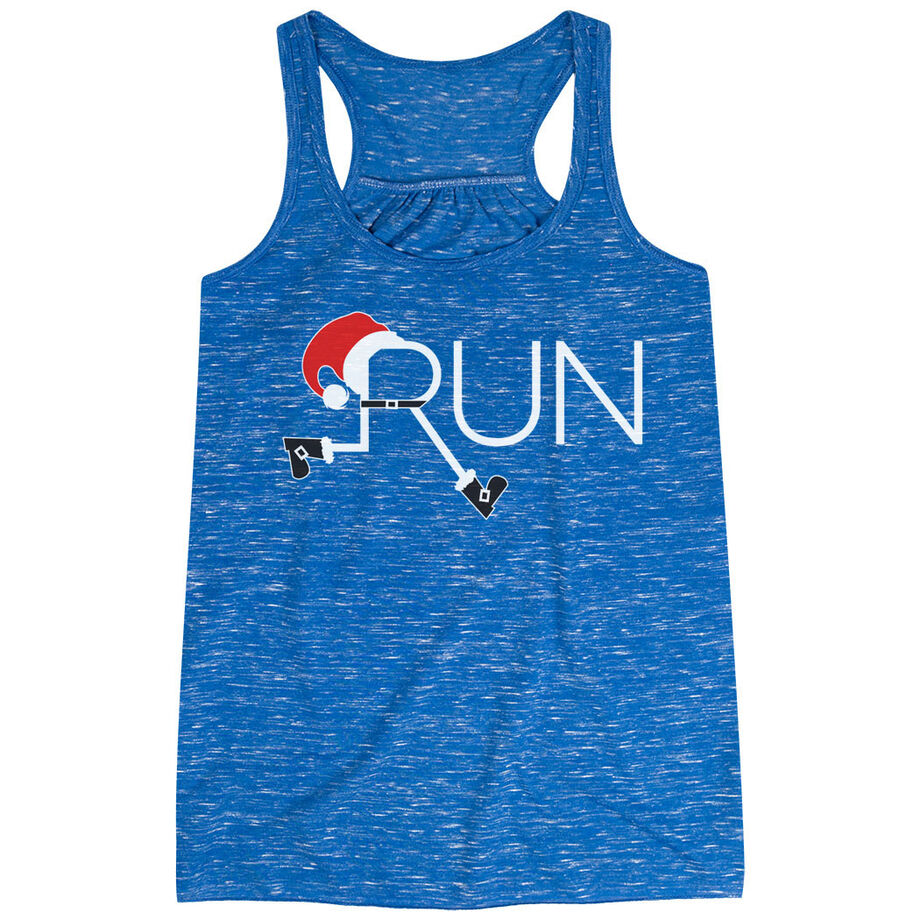 Flowy Racerback Tank Top - Let's Run For Christmas