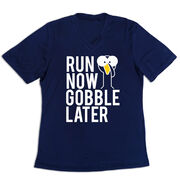 Women's Short Sleeve Tech Tee - Run Now Gobble Later (Bold)