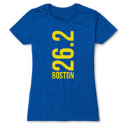 Women's Everyday Runners Tee - Boston 26.2 Vertical