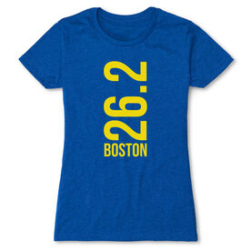 Women's Everyday Runners Tee - Boston 26.2 Vertical