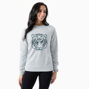 Running Raglan Crew Neck Pullover - Eye Of The Tiger