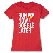 Women's Everyday Runners Tee - Run Now Gobble Later (Bold)