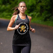 Women's Racerback Performance Tank Top - Running My Way to a Beautiful Day