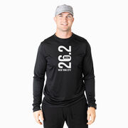 Men's Running Long Sleeve Tech Tee - New York City 26.2 Vertical