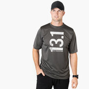 Men's Running Short Sleeve Tech Tee - 13.1 Half Marathon Vertical