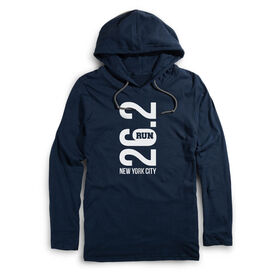 Running Lightweight Hoodie - New York City 26.2 Vertical