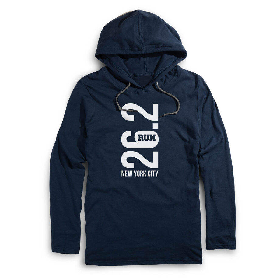 Running Lightweight Hoodie - New York City 26.2 Vertical