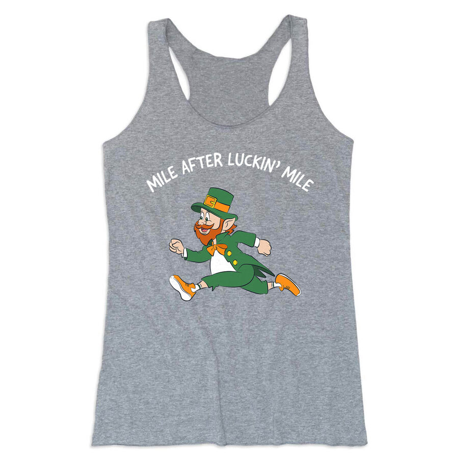 Women's Everyday Tank Top - Mile After Luckin Mile
