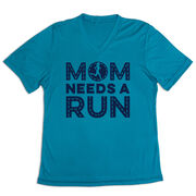 Women's Short Sleeve Tech Tee - Mom Needs A Run