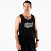 Men's Running Performance Tank Top - Into the Forest I Must Go Running