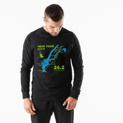 Running Raglan Crew Neck Pullover - New York City Route