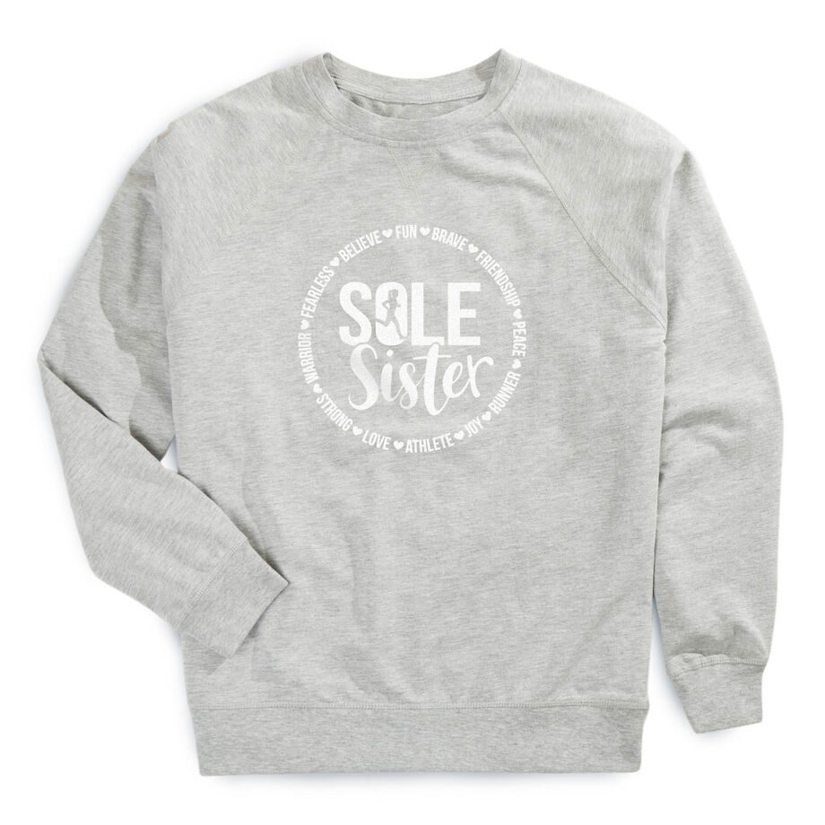 Running Raglan Crew Neck Pullover - Sole Sister