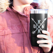 Running 20 oz. Double Insulated Tumbler - RUNR Crossed Arrows