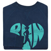 Running Raglan Crew Neck Pullover - Love The Run