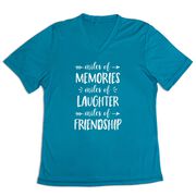 Women's Short Sleeve Tech Tee - Miles of Friendship Mantra