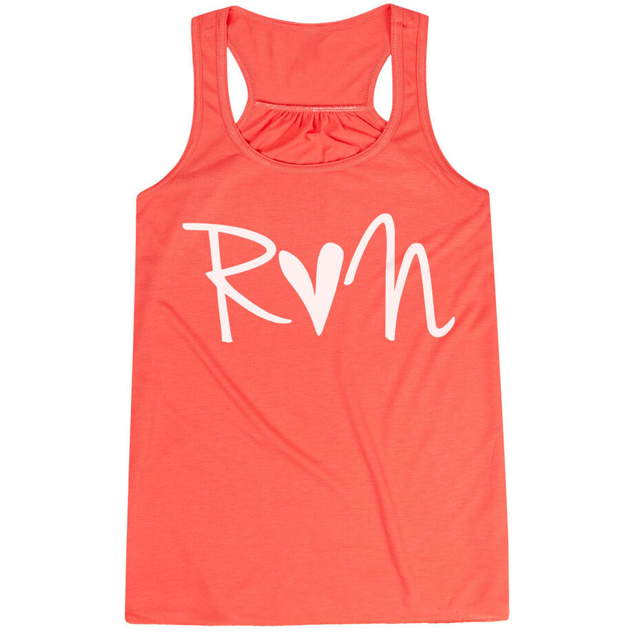 Flowy Racerback Tank Top - Run Heart