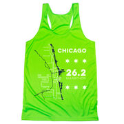 Women's Racerback Performance Tank Top - Chicago Route