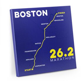 Running Canvas Wall Art - Boston Route