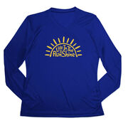 Women's Long Sleeve Tech Tee - Live In The RunShine