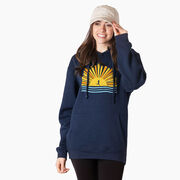 Statement Fleece Hoodie - Here Comes The Sun