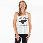 Flowy Racerback Tank Top - Lone Wolf Runners Club